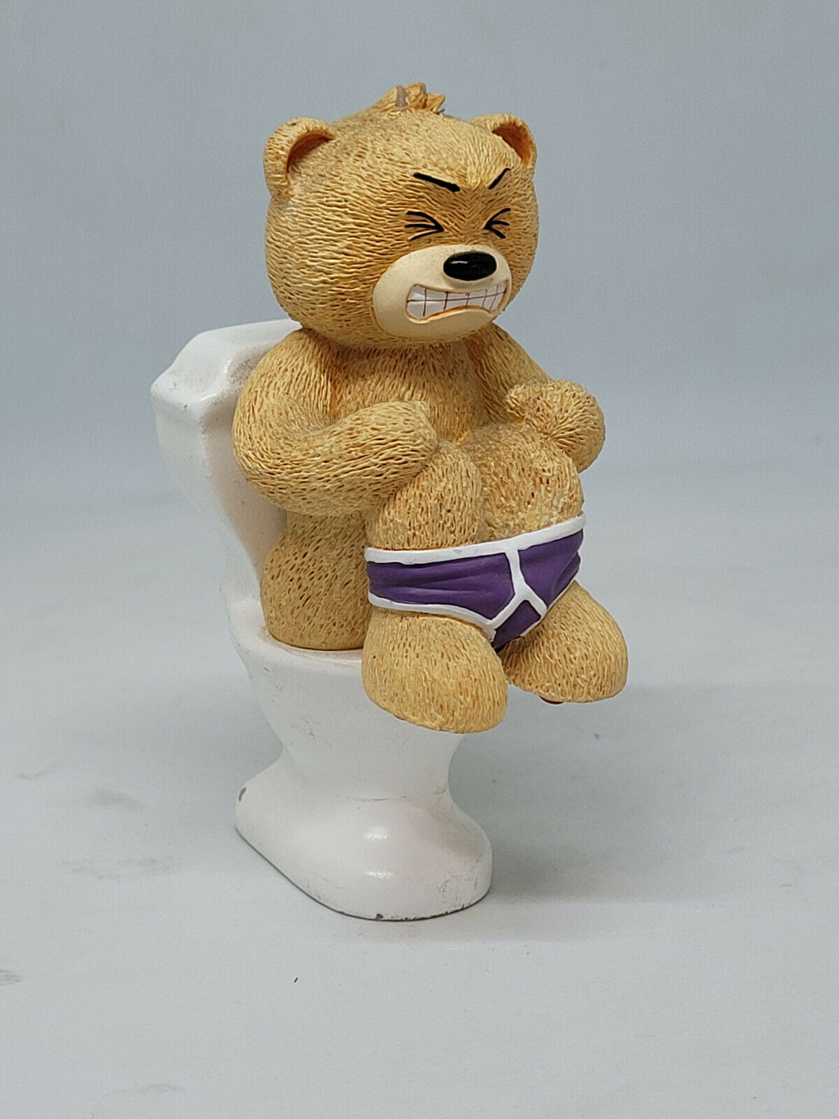 Bad Taste Bears - Louie #19 - Retired - On The Toilet Wearing Jockey Shorts