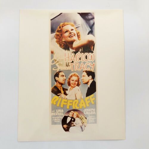Jean Harlow In Riff Raff With Spencer Tracy Photographic 8 X 10