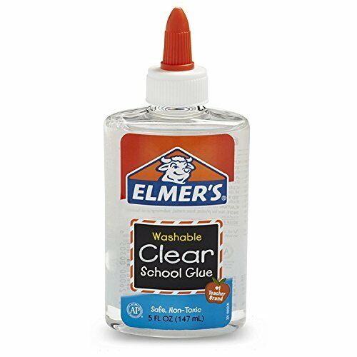 Elmer's Liquid School Glue, Clear, Washable, 5 Ounces, 2 Count
