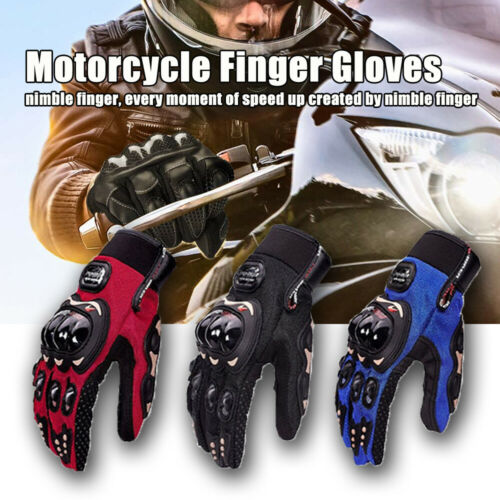 BIKER Motorcycle Motorbike Racing Riding ATV Shockproof Full Finger Gloves US