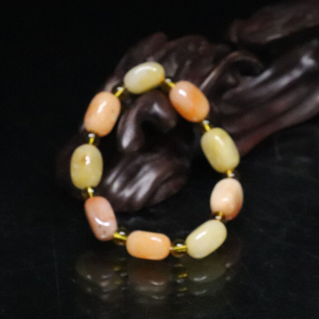 Chinese Natural Jade Handmade Exquisite Bracelet 91086