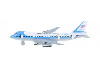 New 8" Diecast Toy Passenger Airplane Jet 747 Look Alike Plane Pull Back Action