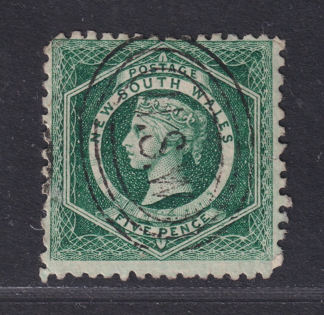 New South Wales SG 232ba Scott 65g Used 5d Green Victoria Large Diadem P11x10