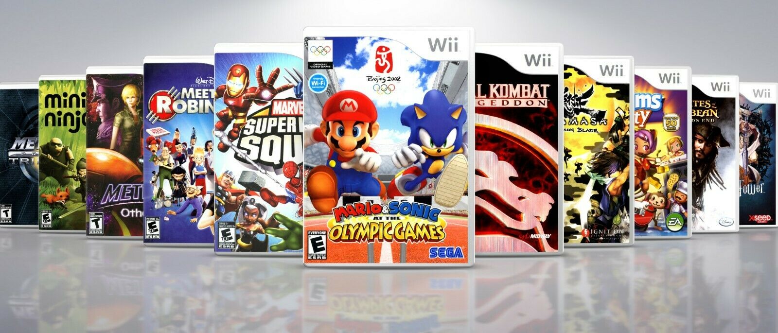 Replacement Nintendo Wii  M-p Title Covers And Cases