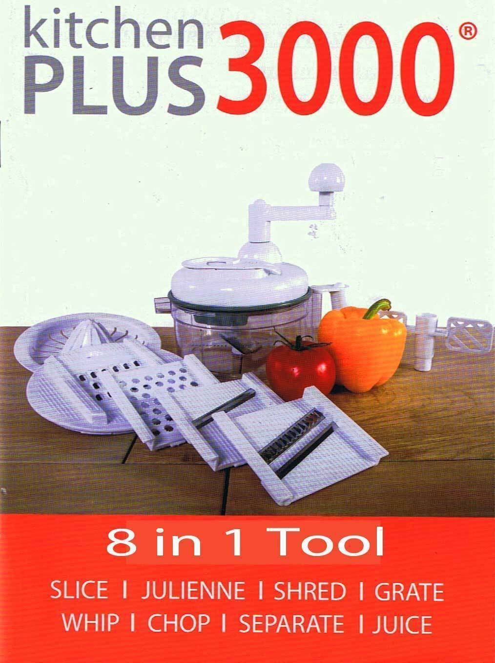 Kitchen Plus 3000 Miracle Hand Food Processor Chopper Slicer