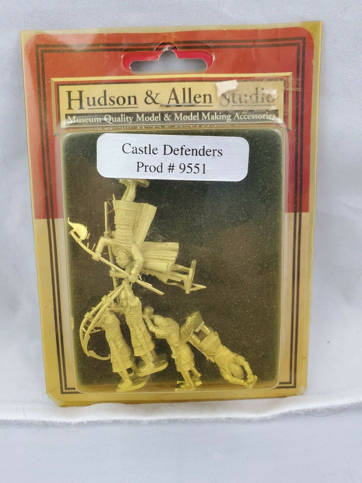 Vtg. Nos Hudson & Allen 25mm Pewter Castle Defenders # 9551 Medieval Miniatures
