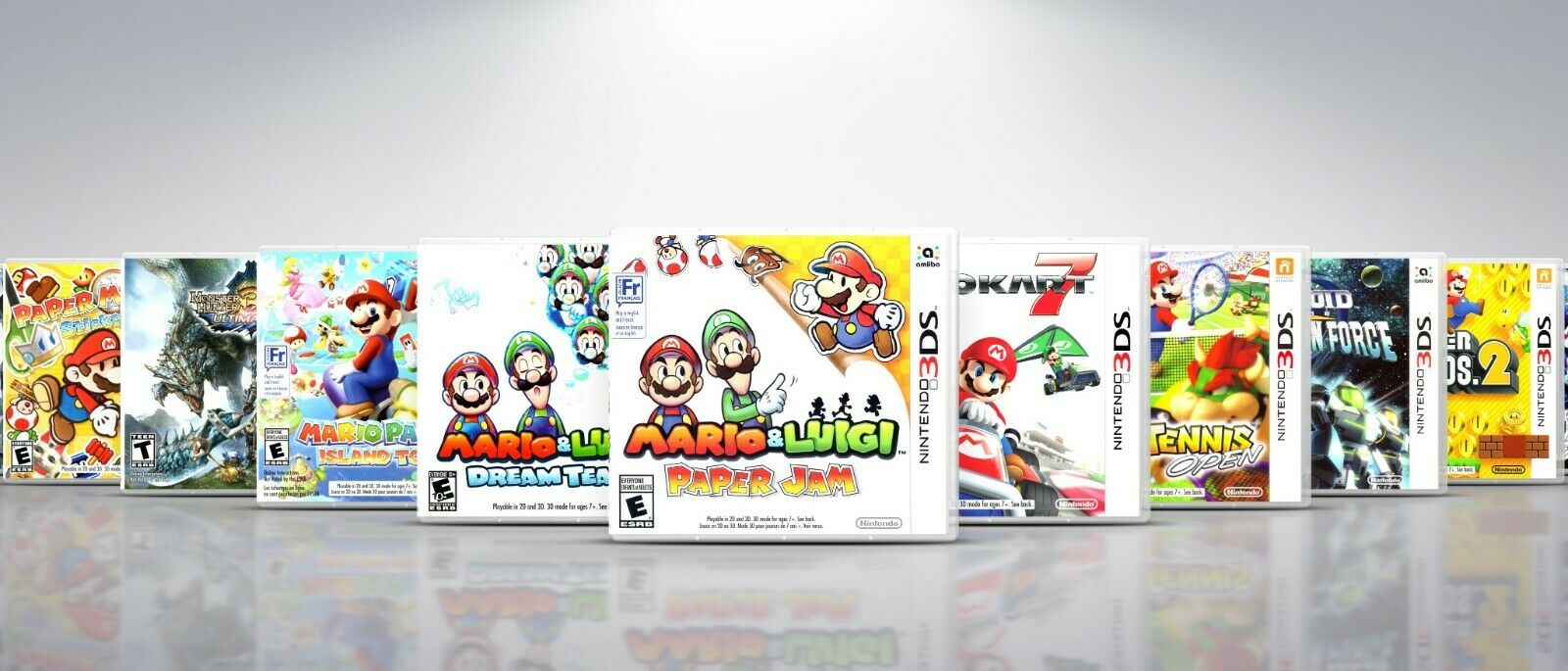 Replacement Nintendo 3ds Titles M-r Covers And Cases. No Games!