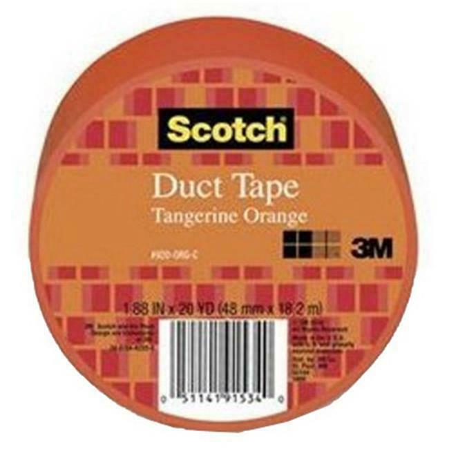 3M 920-ORG-C 1.88 in. x 20 yd. Scotch Duct Tape Tangerine Orange