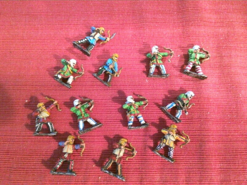 New! 25mm Foundry, Pro-painted Metal, Ancient Persian Infantry Archers X12 A