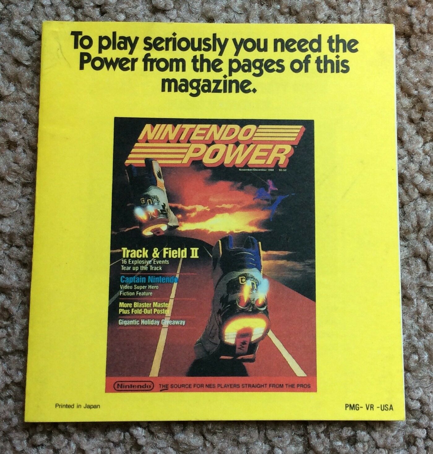Nintendo Power Insert Only NES  PMG-VR-USA