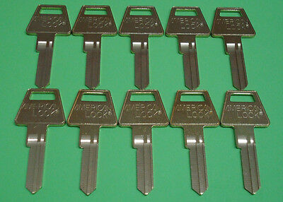 🔑 Usa American Lock Original 6 Pin Key Blank 10 Count Lot (10 Uncut Key Blanks)